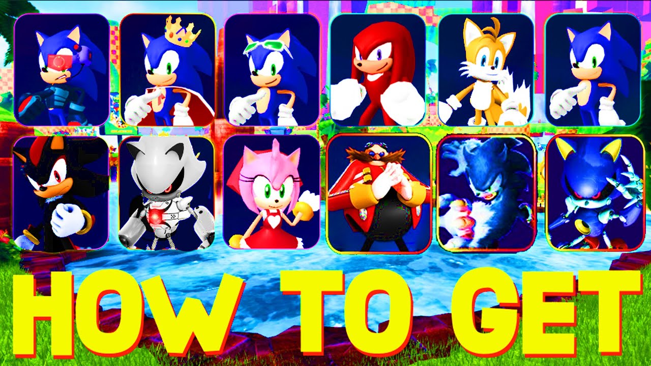 How to get ALL 4 CHARACTERS in Sonic Speed Simulator