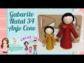 Como utilizar o gabarito Natal 34  Anjo Cone - Artes da Maristela