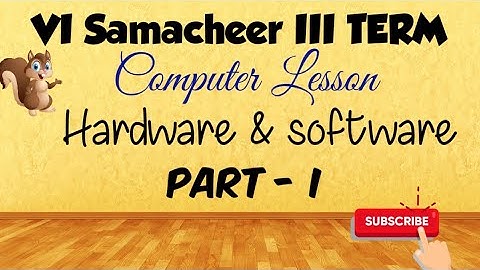 TN Samacheer VI STD Term III Science - Computer Lesson/#Hardware and Software/Part I - Hardware