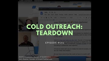 #174 Cold Outreach - Teardown