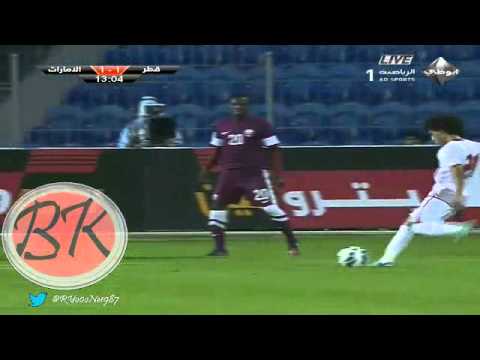  اهداف مباراة الامارات و قطر 3-1 بطولة خليجى 21 اليوم 5-1-2013 