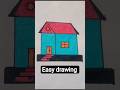 Simple House Drawing for Beginners 🏠 | Easy Colorful House Drawing Step by Step