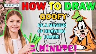 How To Draw Goofy From Mickey Mouse For Beginner Guide Easy To Follow