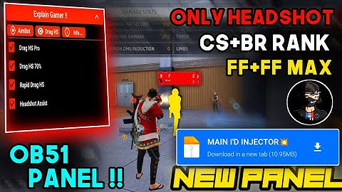 PANEL FOR MOBILE FF⚡️ | FREE FIRE HACK💀 NEW FF PANEL 🎯 |FREE FIRE PANEL OB51 ✅ FF MAX INJECTOR 2025🔥