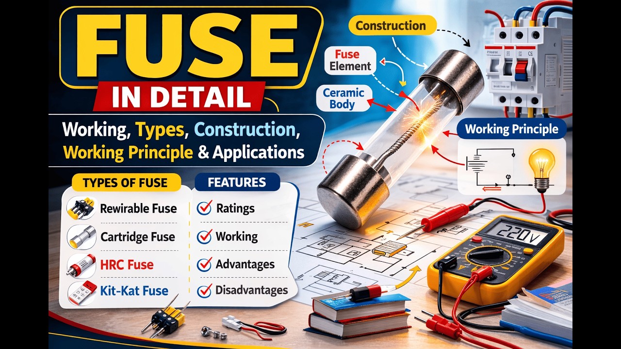 Electrical Fuse Explained | Working Principle, Types & Applications ...