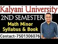 Kalyani University Math Minor 2nd Semester Syllabus/Best Book/Math Series/KU