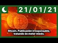 Bitcoin. Publicación irresponsable, tratando de meter miedo.