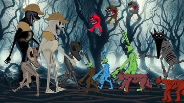 Zoonomaly vs Catnap, Hoppy Hopscotch   ,  All Smiling Critters Bigger Bodies