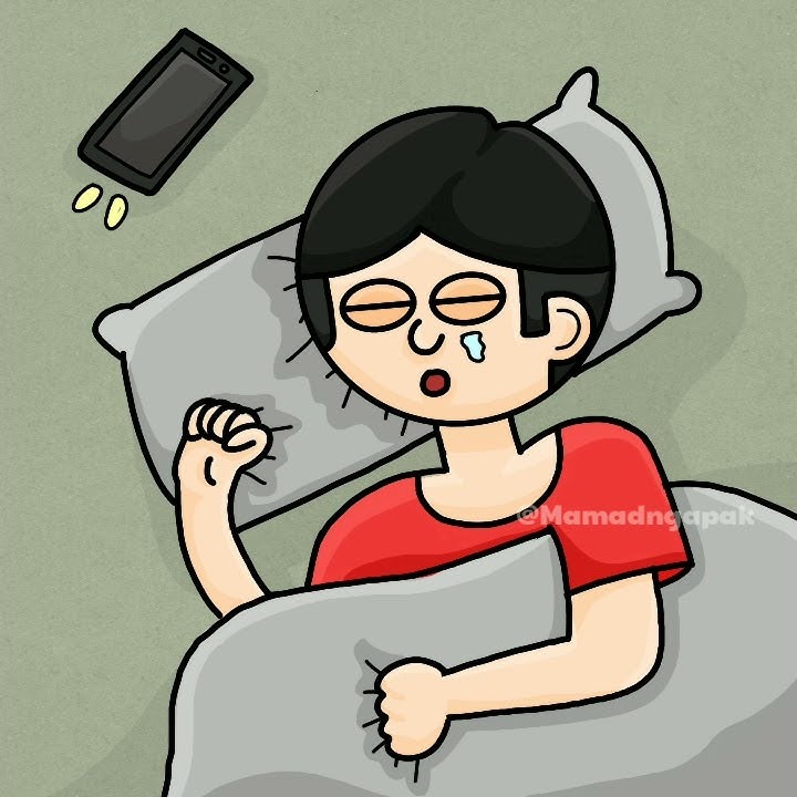 story animasi tidur | @mamadngapak