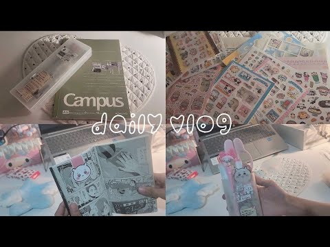 ☁️ Daily vlog ( study | anime | going out )