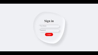 How to Create HTML and CSS Forms | Water drop test Liquid Drop login page using HTML and CSS