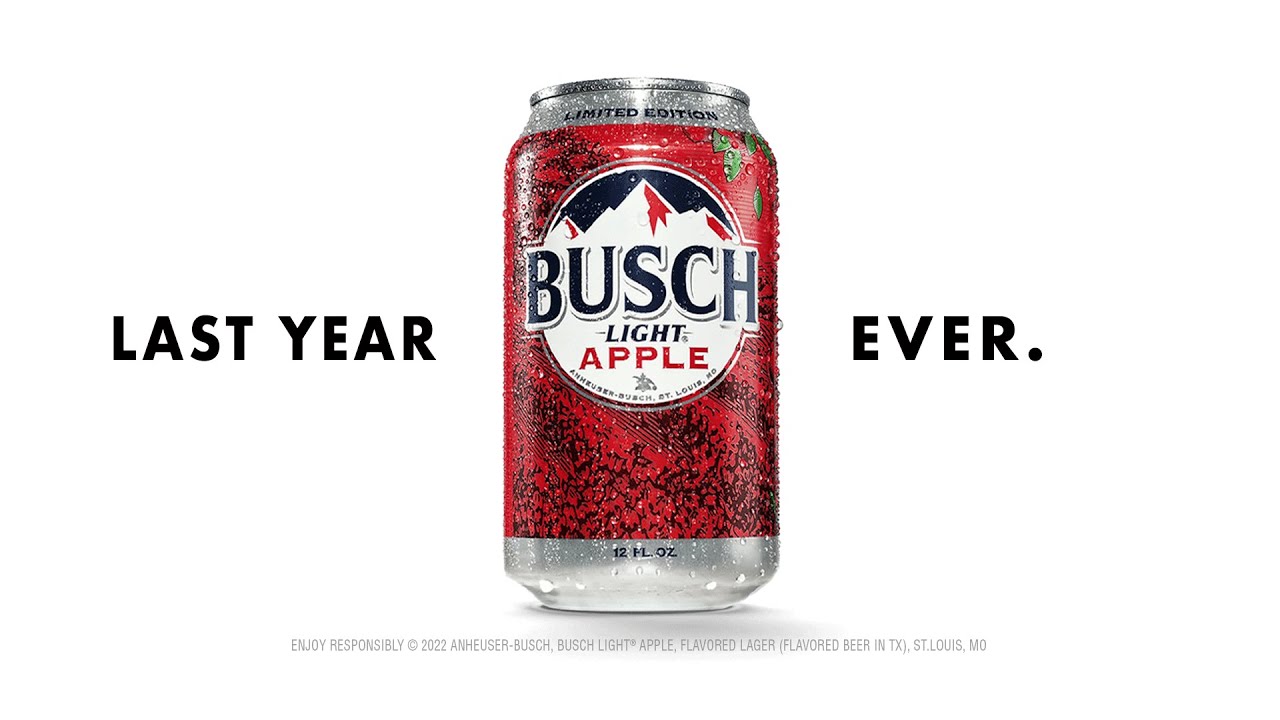 Busch Light Apple is back for the LAST YEAR EVER 🍎 🍺.