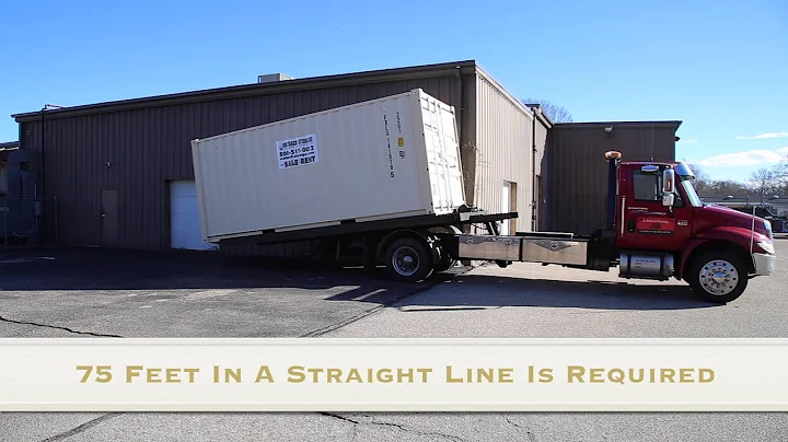20' Storage Container Delivery - How Much Room Is Required?
