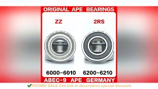2pcs ABEC-9 Bearing 6000 6200 6001 6201 6002 6202 6003 6203 6004 6204 6005 6205 6006 6206 6007 6207