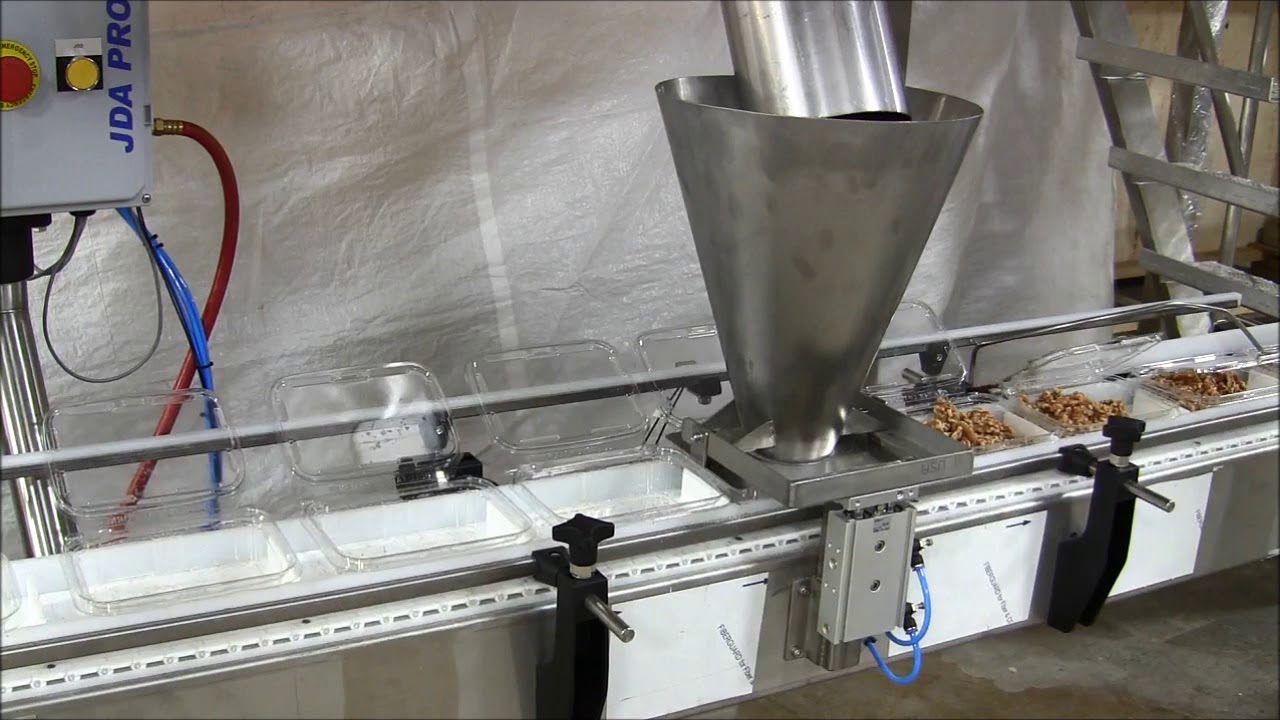 Walnuts , Almonds Snack Food Filler Machine , Tub ,Tray, USA Canada - JDA
