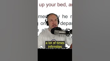 Unforgiven Sin Can Cause Infirmities