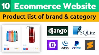 Product list of brand & category | Django eCommerce Website | Django Tutorials