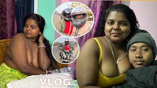 Puja Bhabhi Vlogs. आज तो पूजा बन गए जलेबी भाभी। Puja Ko Chalana Hai Bike.#romantic ❤️