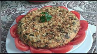 tortillas de cebolla  دائما الجديد طورطية ديال البصل الاخضر لذيذة وسريعة التحضير