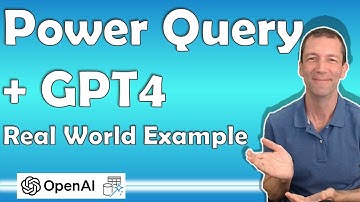 Power Query and GPT4 real life example