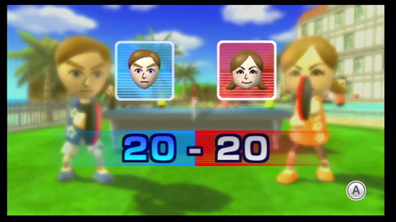 TYING The Table Tennis Champion! - Wii Sports Resort