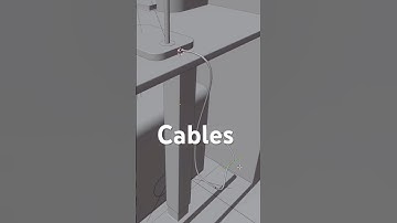 Quick cables in Blender with curves for clean, editable scenes. #blendertricks #blendertips