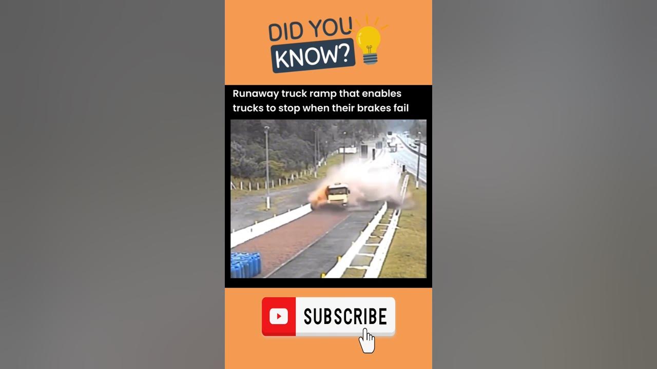 A runaway truck ramp, runaway truck lane, escape lane, emergency escape