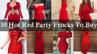 30 Top Red Party Dress Collection for Girls 2020
