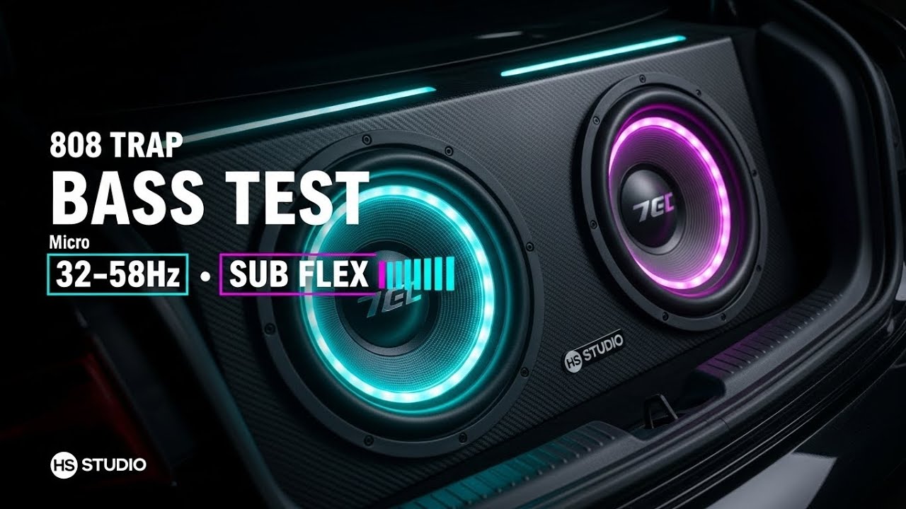 808 BASS TEST 🔊 Trap Wave Edition | Идеальный цикл 32–58 Гц