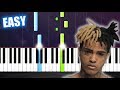 XXXTENTACION - SAD! - EASY Piano Tutorial by PlutaX