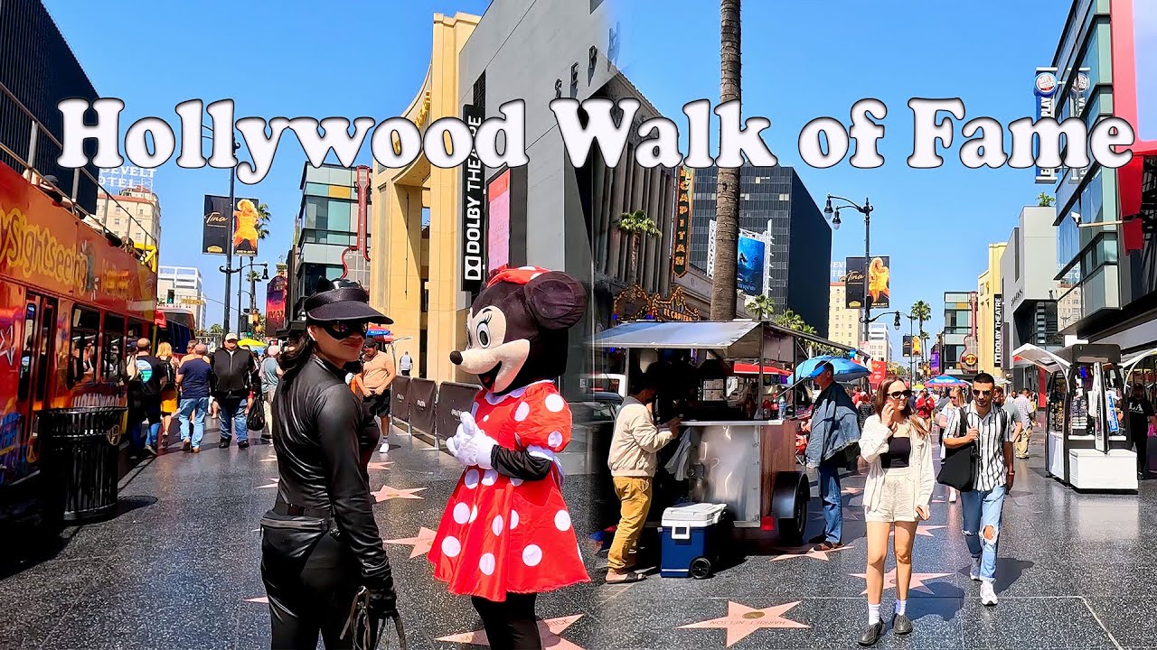 Hollywood Walk of Fame Walking Tour in Los Angeles, California - USA ...