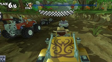 Beach Buggy Racing Daily Challenge in Dino Jungle ft. Beach Bro 🤠