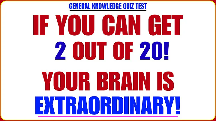 IF YOU CAN GET 2 OUT OF 20! YOUR BRAIN IS EXTRAORDINARY! || GK Alpha || GENERAL KNOWLEDGE HARD QUIZ