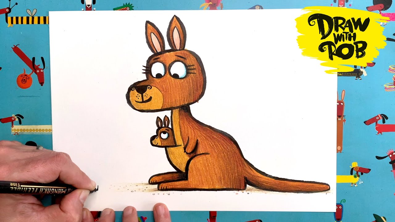 Drawwithrob 93 Kangaroo Youtube