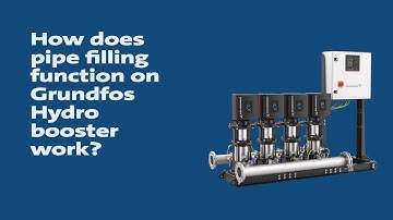 How does pipe filling function on Grundfos Hydro booster work