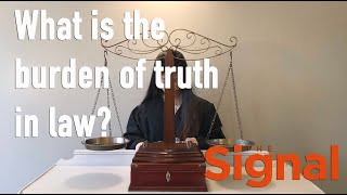 What is the burden of proof in a criminal trial?