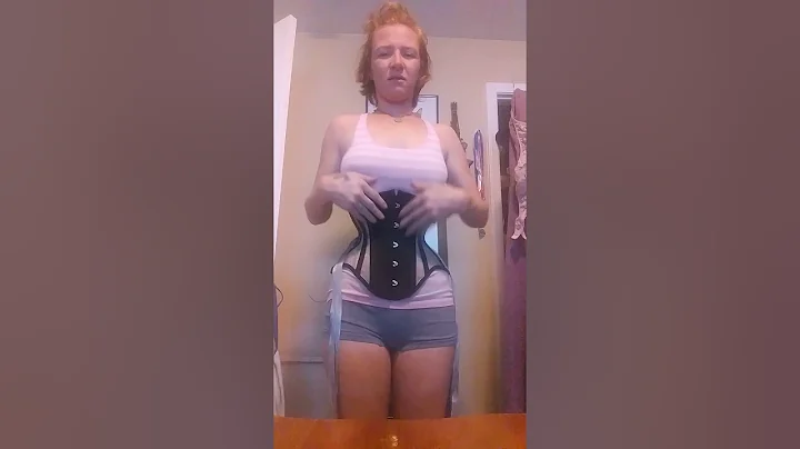 The life of a Corsetted Girl-putting on a corset