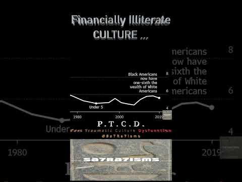 “Financially Illiterate Culture …”P.T.C.D. Post Traumatic Culture Dysfunction  @Sa7Ra7isms