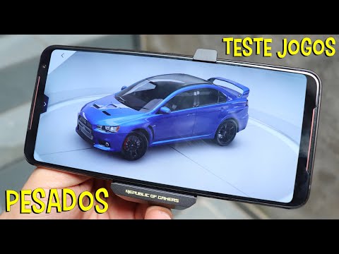 Teste Jogos Pesados Asus ROG Phone II - Como ativar tela 120hz