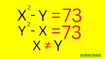 A Nice Algebra Equation | Find the Value of X & Y |