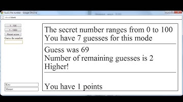 Guess The Number game