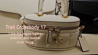 Coach Trail Crossbody Bag 12 and 17, with Pillow Quilting ! #coachbag