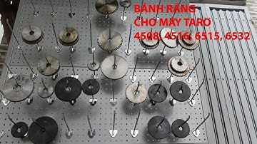 Bộ Bánh răng (nhông) cho máy ta rô tự động 6532, 6516, 4508, T50, T80, T110 và máy Nhật bãi