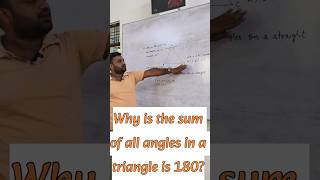 क्या आप जानते है Sum of all angles in a triangle 180° ही क्यों ? #trending #education #maths