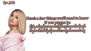 Meghan Trainor  Dear Future Husbands Myanmar Subtitles mmsub s meghantrainor lanjm