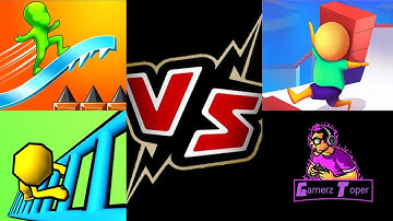 Stair Run -vs- Ladder Race -vs- Freeze 🥶 Rider || Android iOS Gameplay Walkthrough