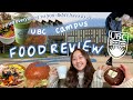 TRYING THE BEST FOOD ON UBC CAMPUS ~ college food review + places to buy lunch