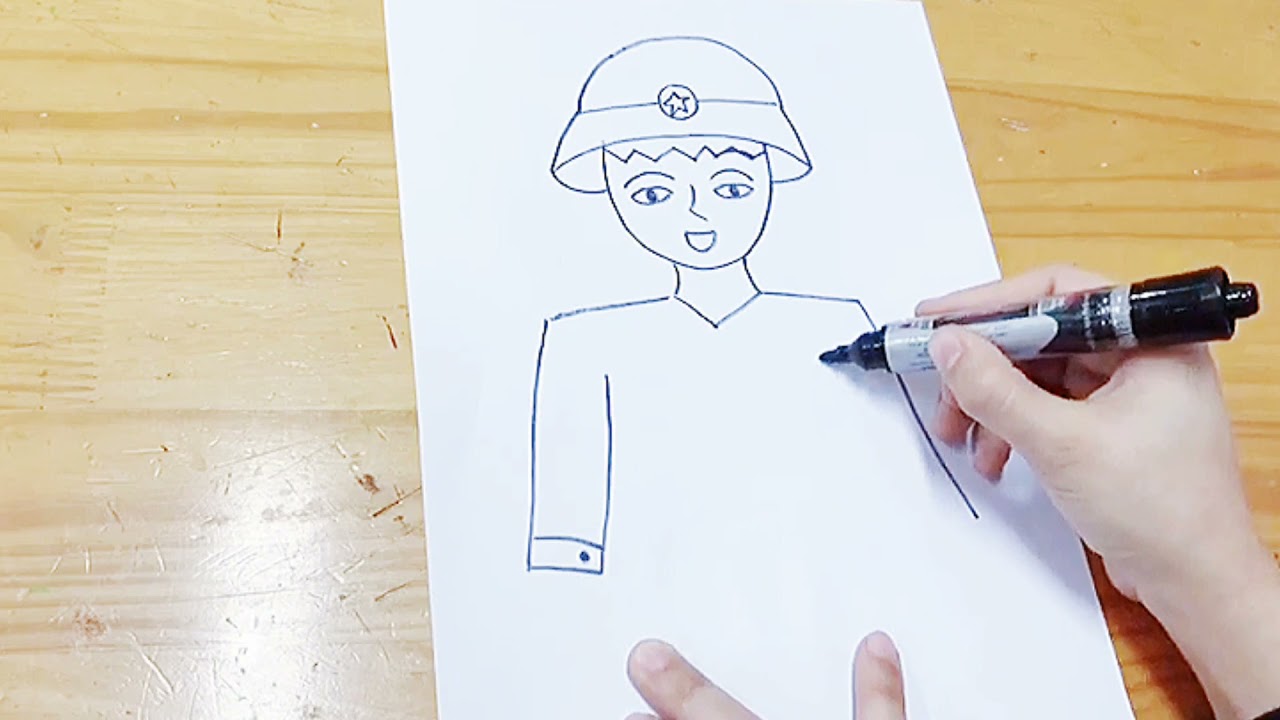 Tạo hình vẽ chú bộ đội | Bao quát những tài liệu liên quan đến vẽ hình chú bộ đội đầy đủ nhất