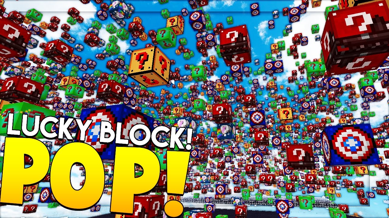 HILARIOUS MINECRAFT LUCKY BLOCK POP MOD CHALLENGE - MODDED MINIGAME | JeromeASF moddedzone