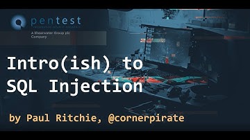 Intro(ish) to SQL Injection